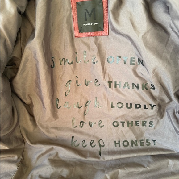 Mauritas leather puffer jacket key with removable sweatshirt insert- Maroon (M) - Picture 5 of 8